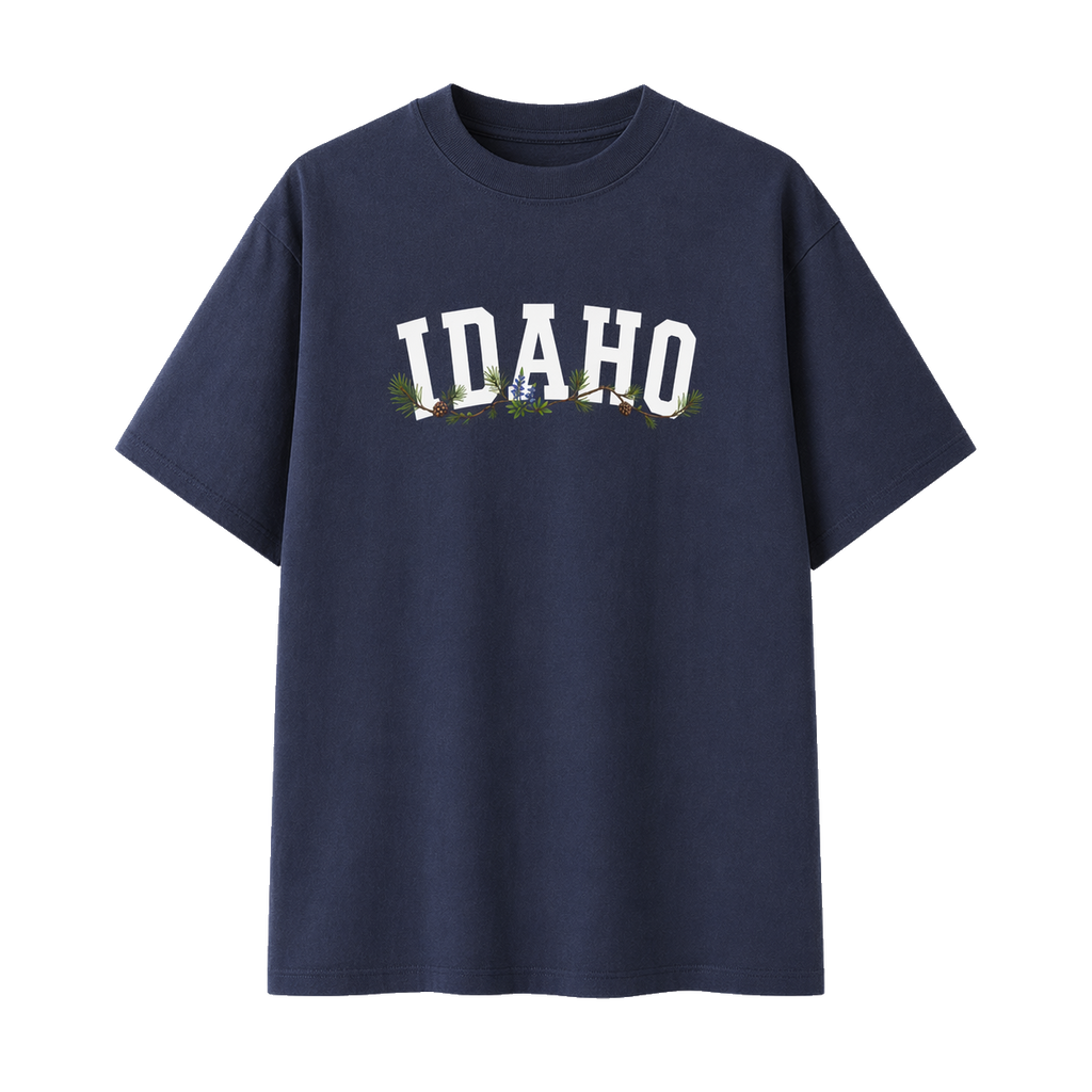 Collection 10 Idaho Essential Cotton T-Shirt - Navy Blue front