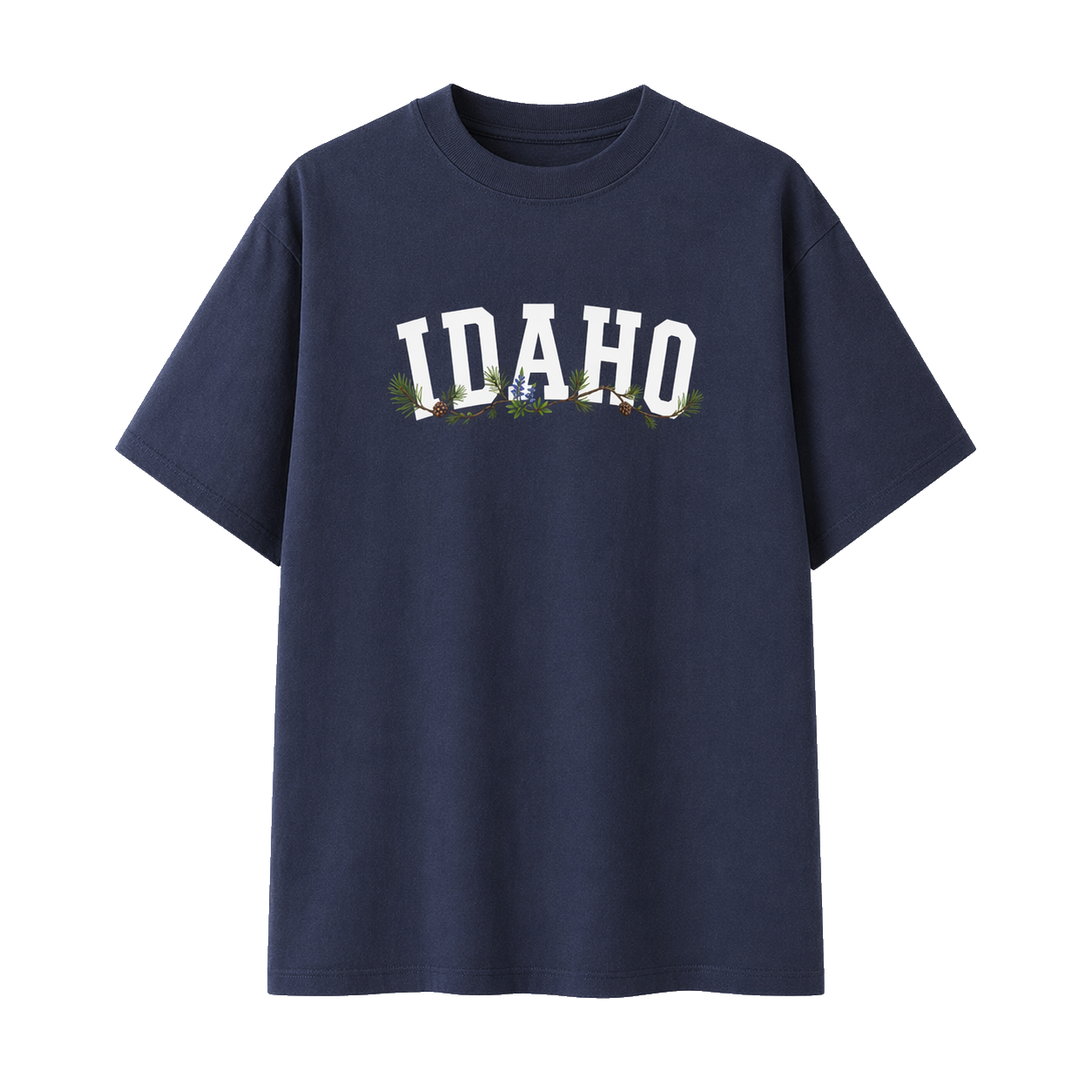 Collection 10 Idaho Essential Cotton T-Shirt - Navy Blue front