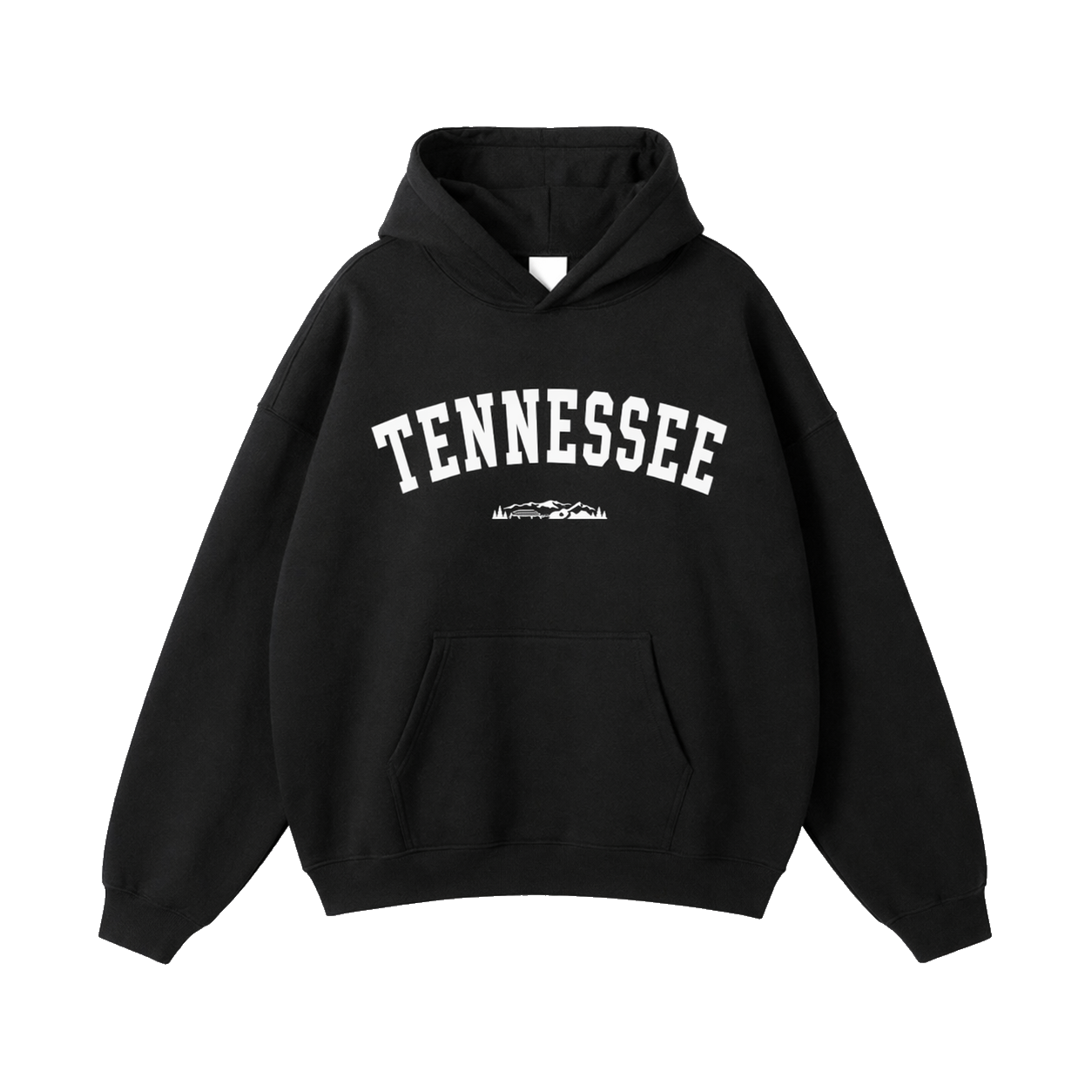 Collection 9 Tennessee Oversize Fleeced Hoodie - Black front
