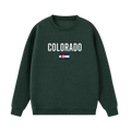 Collection 7 Colorado Essential Heavyweight Crewneck Sweatshirt - Dark Green front