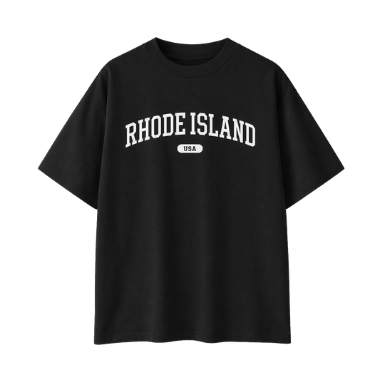 Collection 4 Rhode Island Essential Cotton T-Shirt - Black front