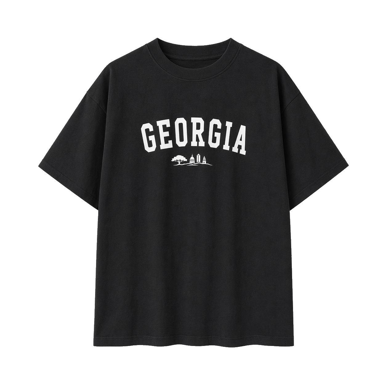 Collection 9 Georgia Essential Cotton T-Shirt - Black front