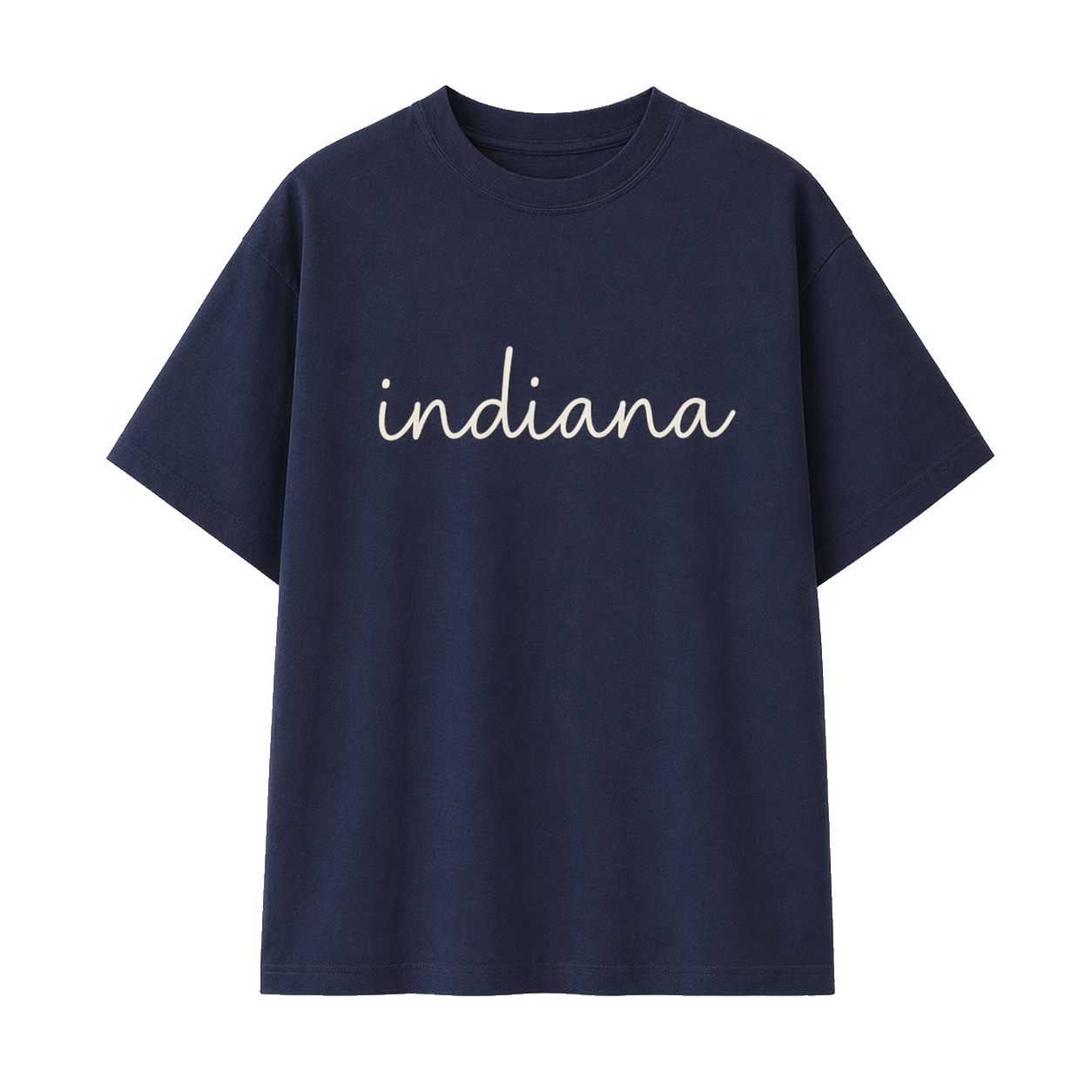 Collection 3 Indiana Essential Cotton T-Shirt - Navy Blue front