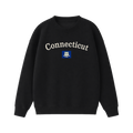 Collection 6 Connecticut Essential Heavyweight Crewneck Sweatshirt - Black front