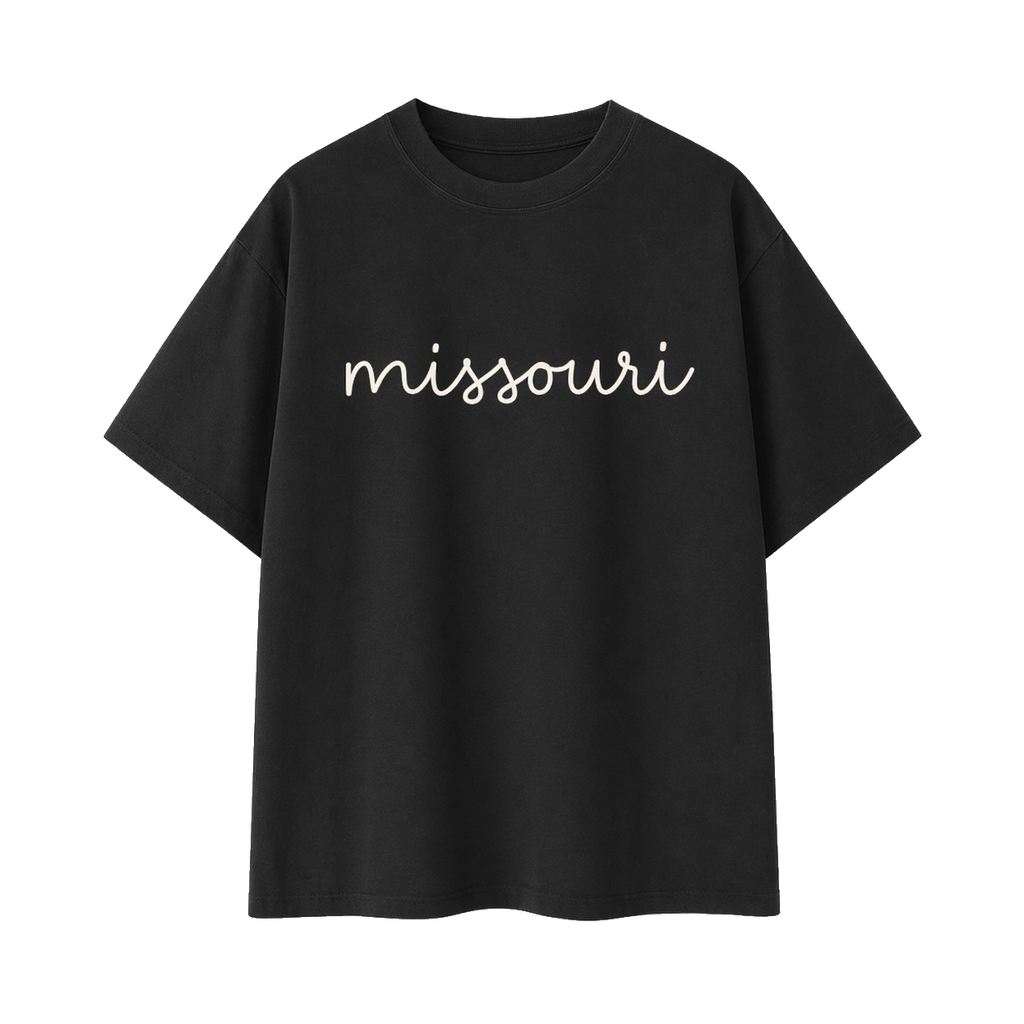 Collection 3 Missouri Essential Cotton T-Shirt - Black front