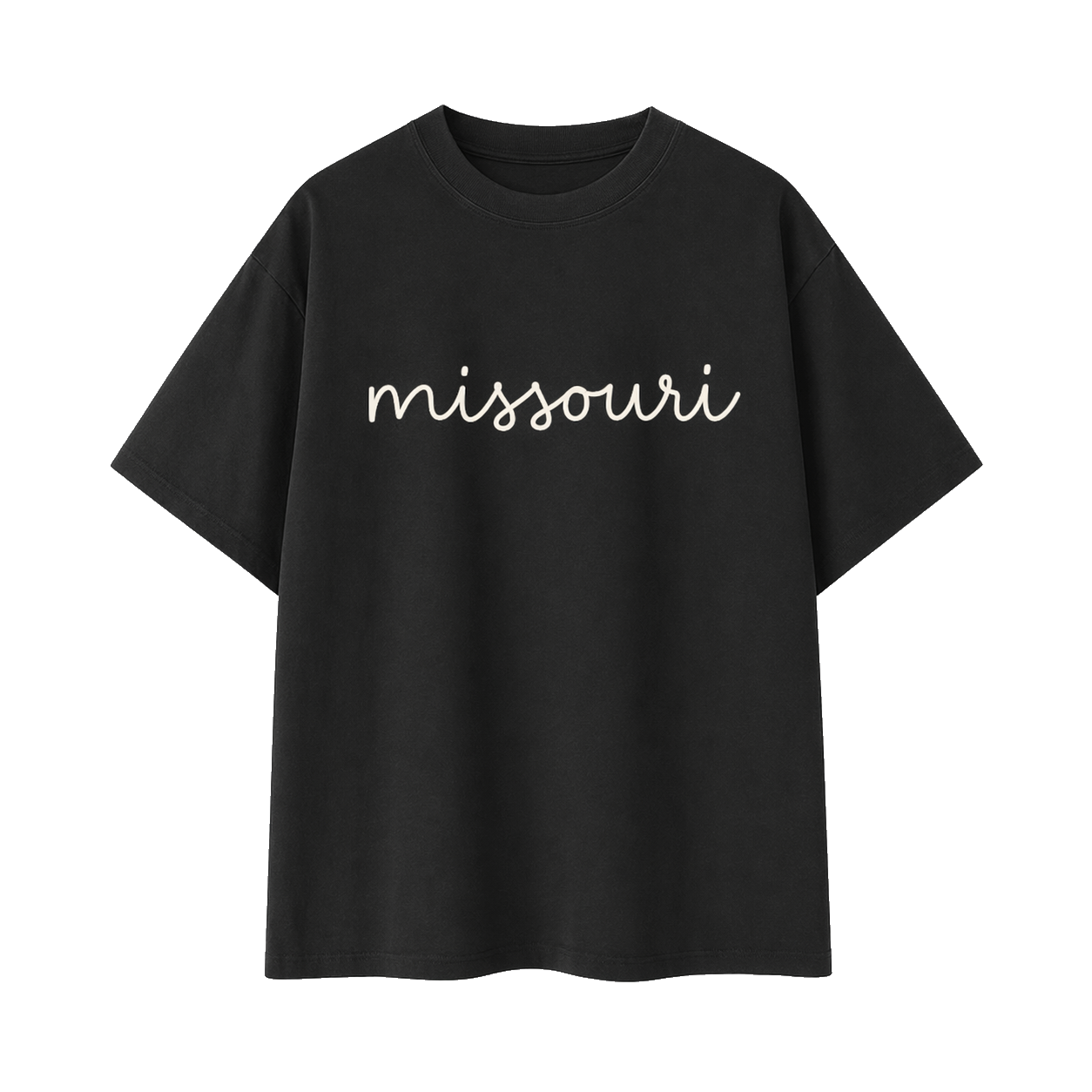 Collection 3 Missouri Essential Cotton T-Shirt - Black front