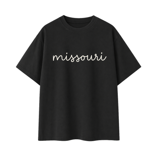 Collection 3 Missouri Essential Cotton T-Shirt - Black front
