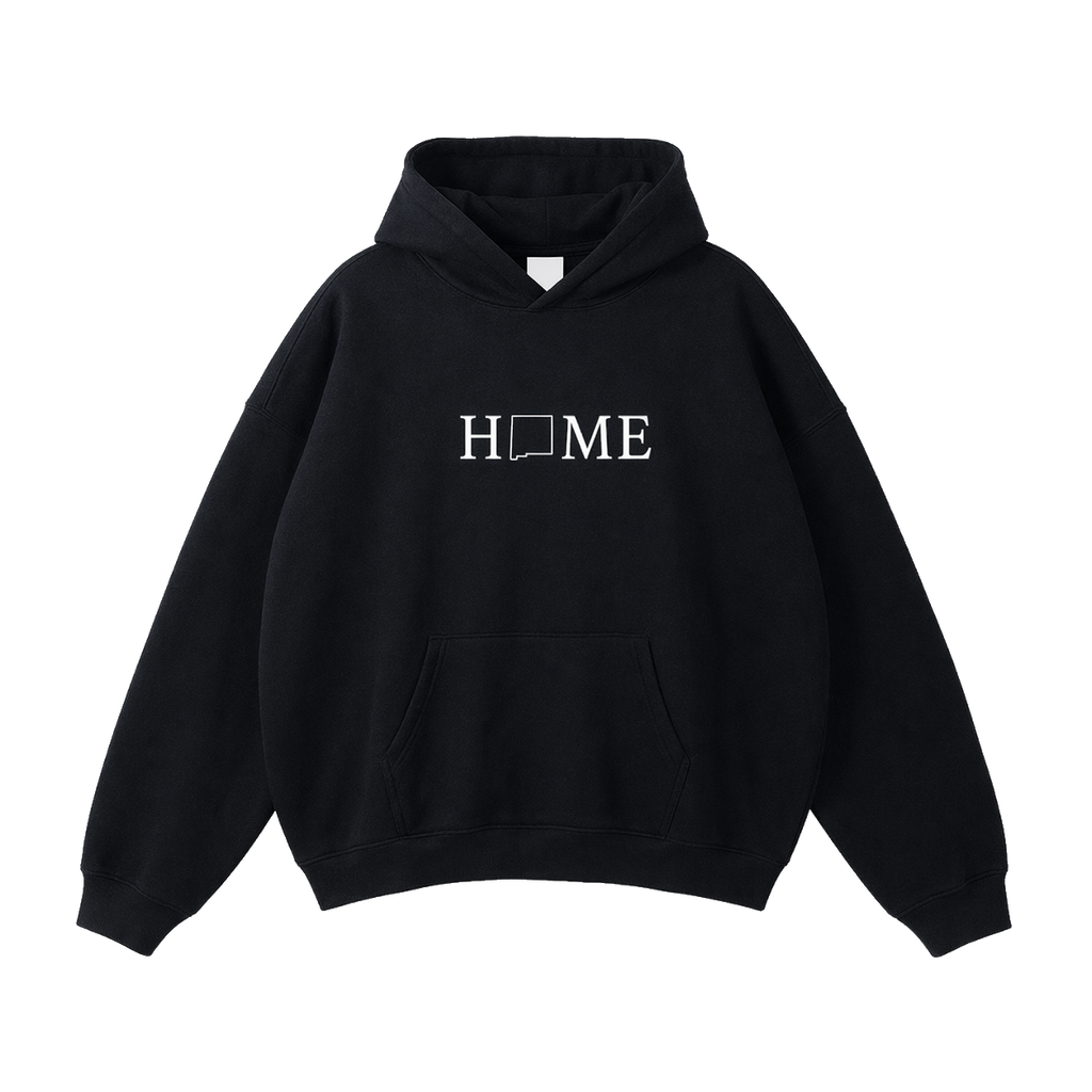 Collection 5 New Mexico Oversize Fleeced Hoodie - Black front
