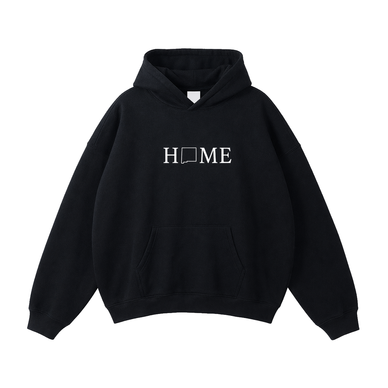 Collection 5 New Mexico Oversize Fleeced Hoodie - Black front