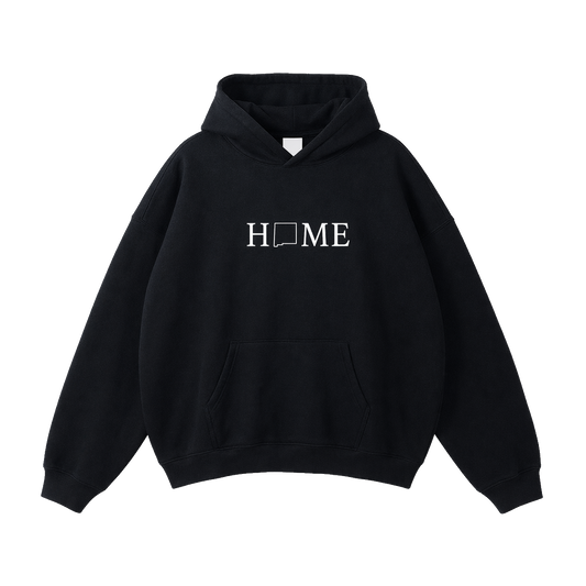 Collection 5 New Mexico Oversize Fleeced Hoodie - Black front