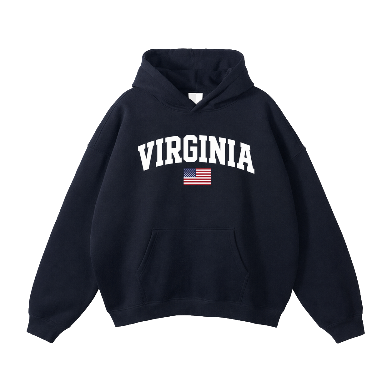 Collection 2 Virginia Oversize Fleeced Hoodie - Black front