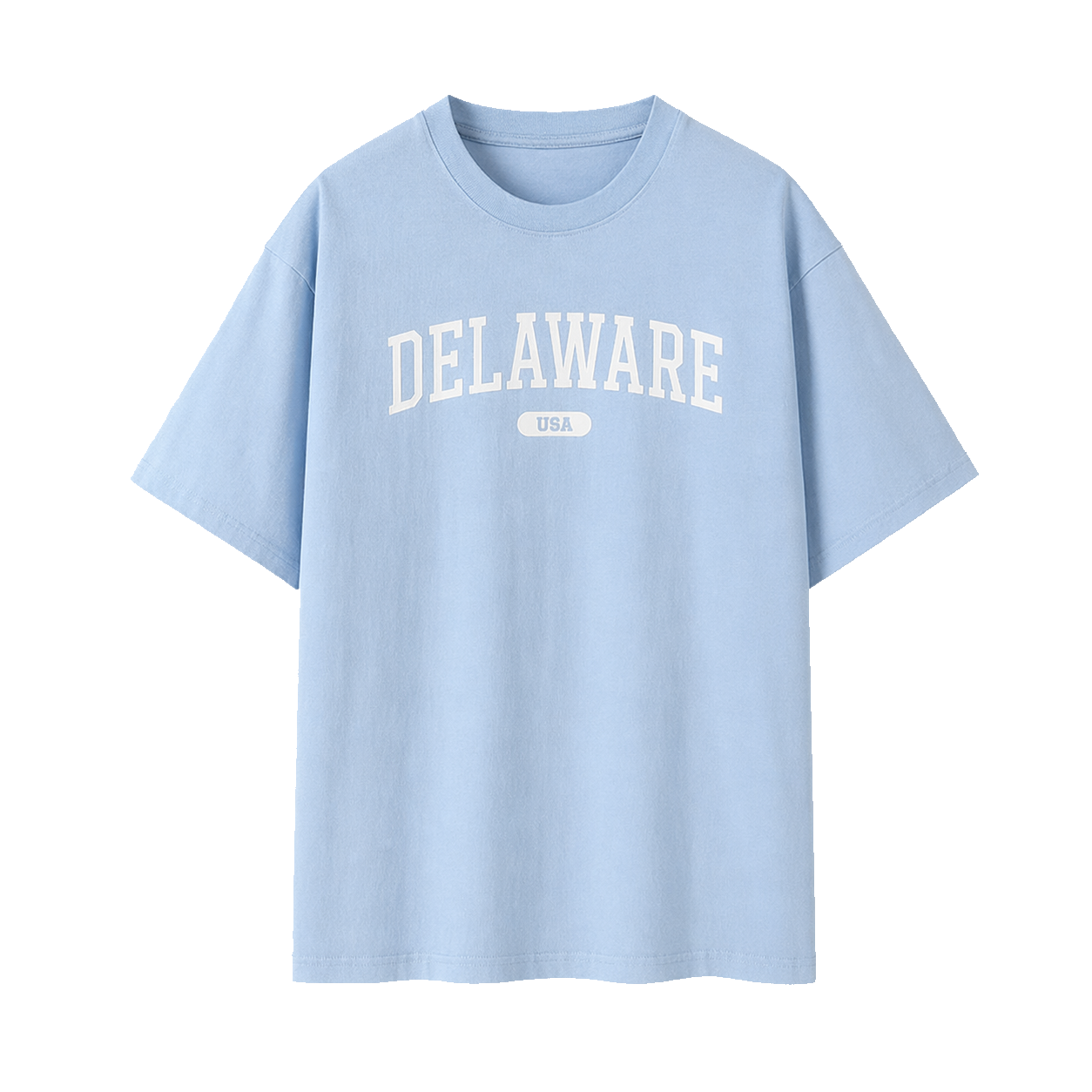Collection 4 Delaware Essential Cotton T-Shirt - Light Blue front