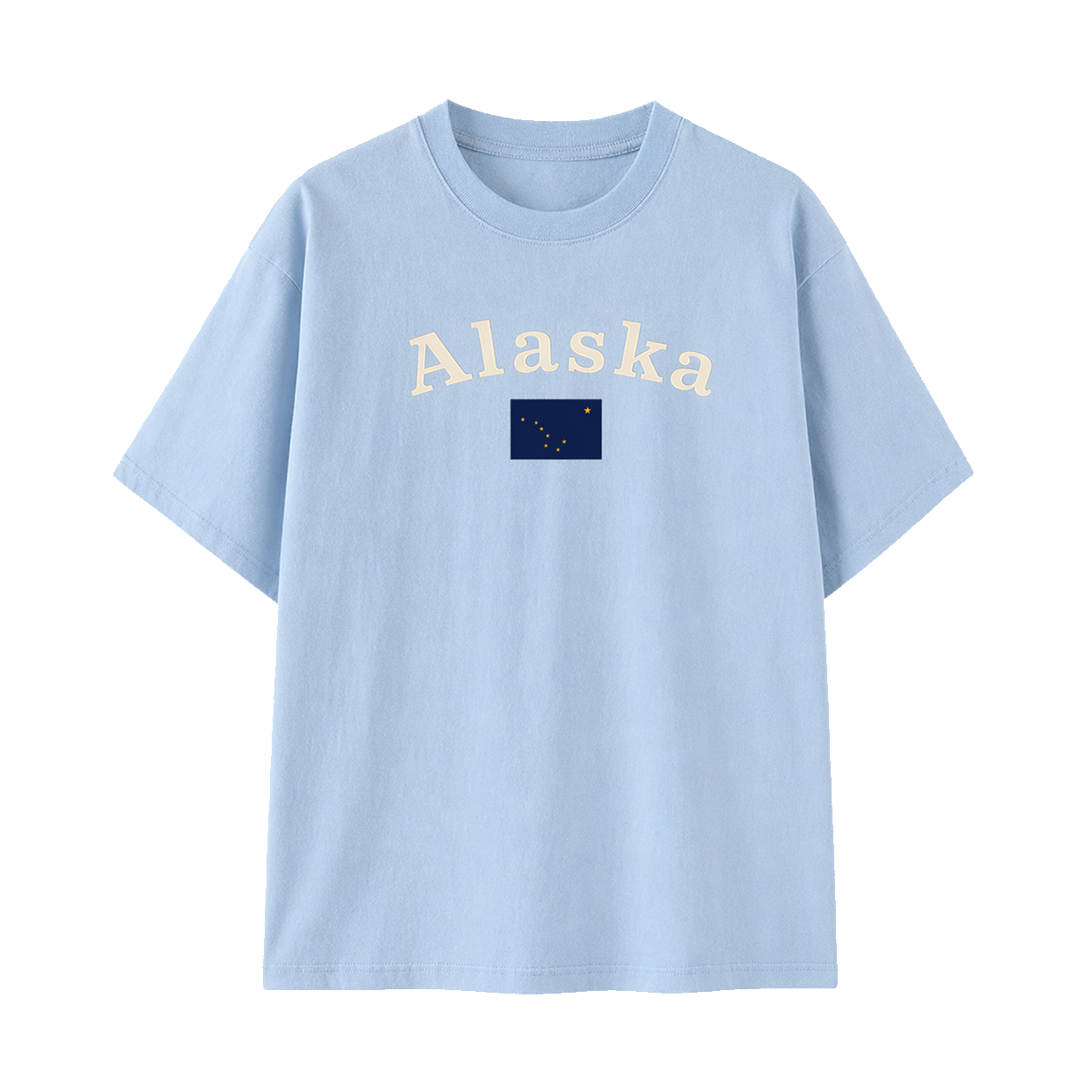 Collection 6 Alaska Essential Cotton T-Shirt - Light Blue front