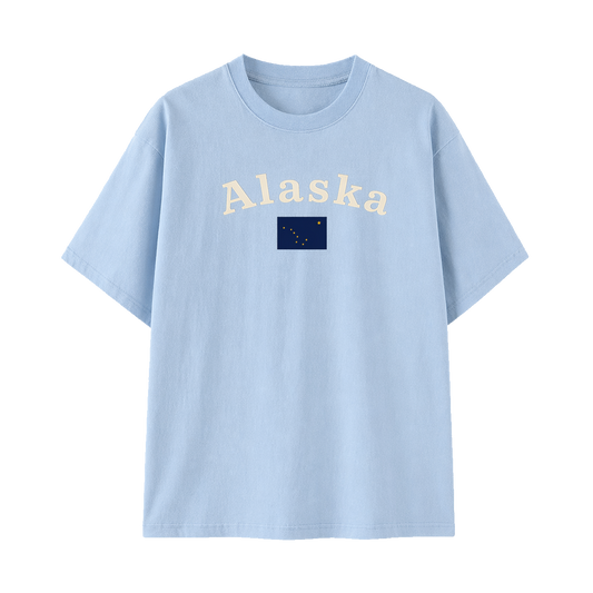 Collection 6 Alaska Essential Cotton T-Shirt - Light Blue front