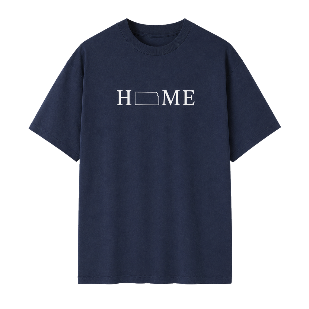 Collection 5 Kansas Essential Cotton T-Shirt - Navy Blue front