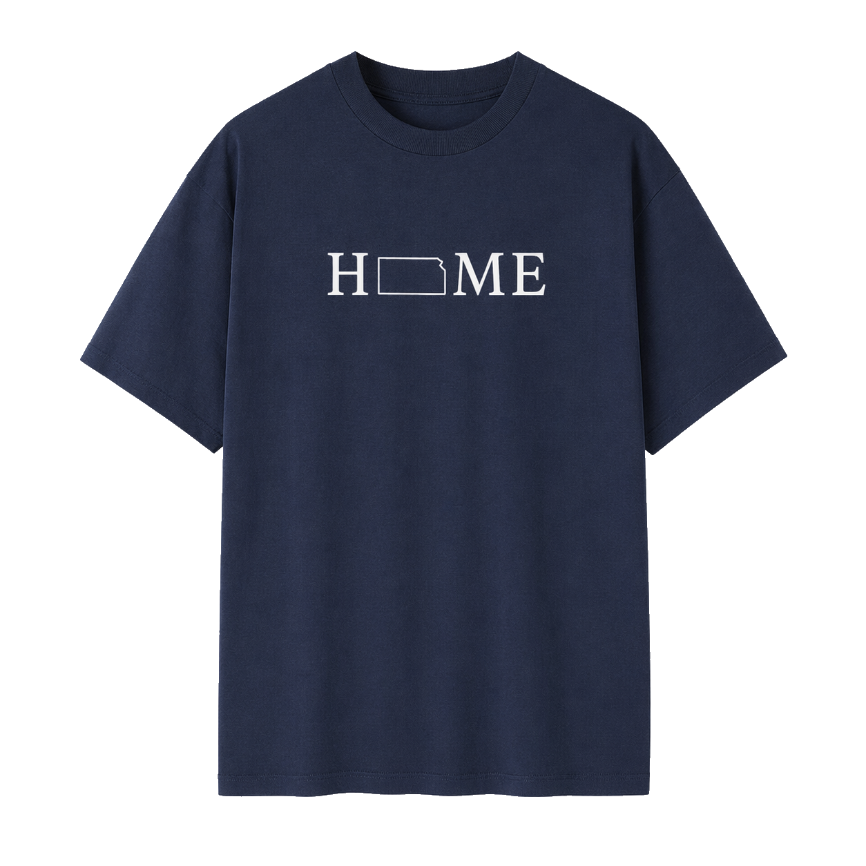 Collection 5 Kansas Essential Cotton T-Shirt - Navy Blue front