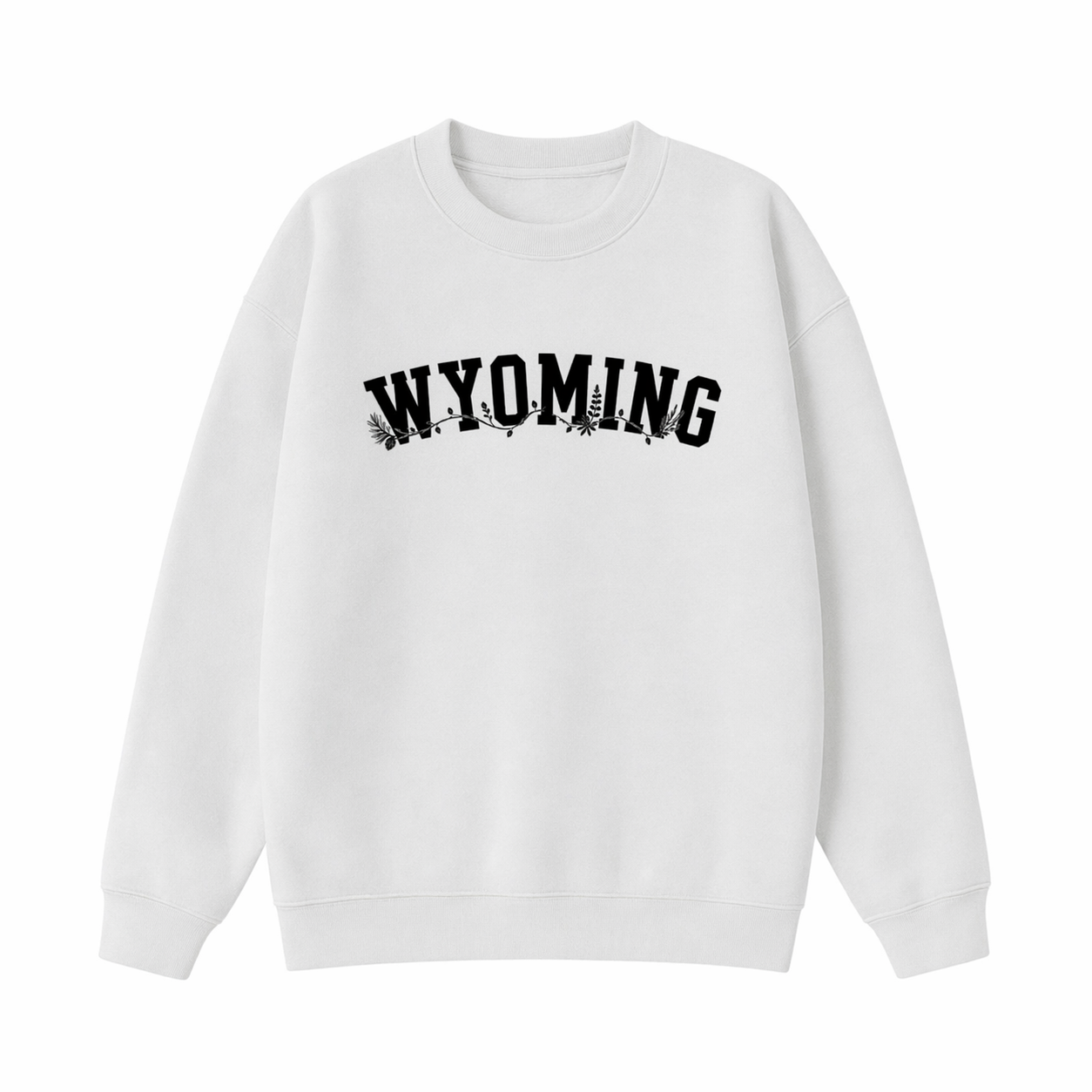 Collection 10 Wyoming Essential Heavyweight Crewneck Sweatshirt - White front