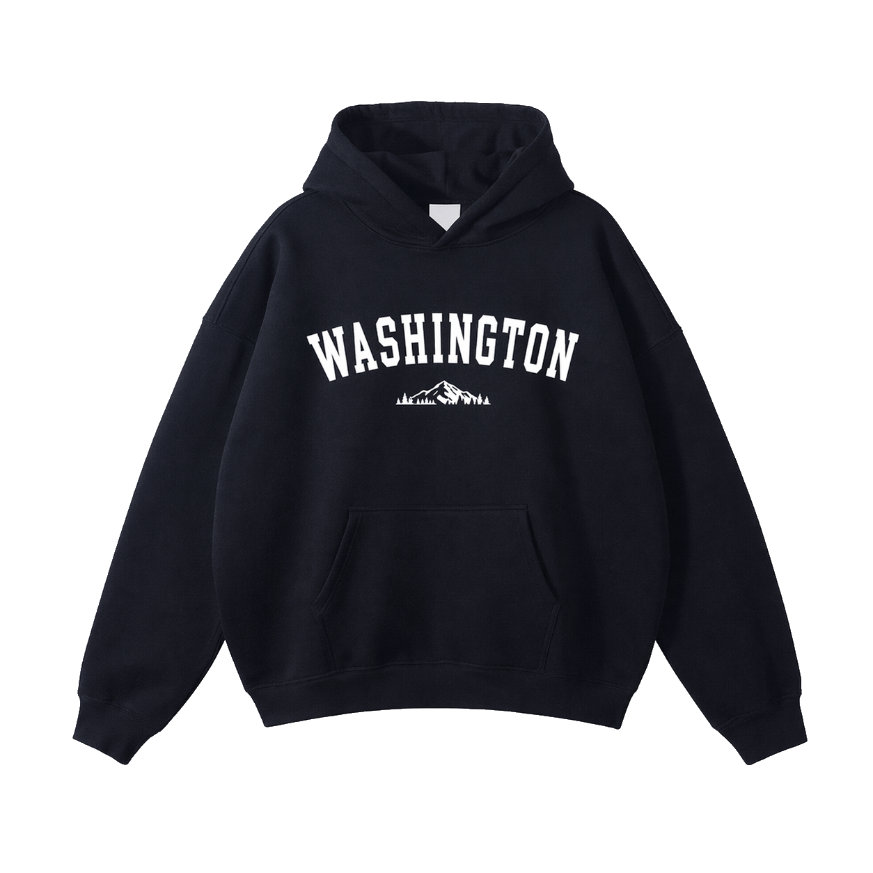 Collection 9 Washington Oversize Fleeced Hoodie - Black front