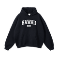 Collection 4 Hawaii Oversize Fleeced Hoodie - Black front