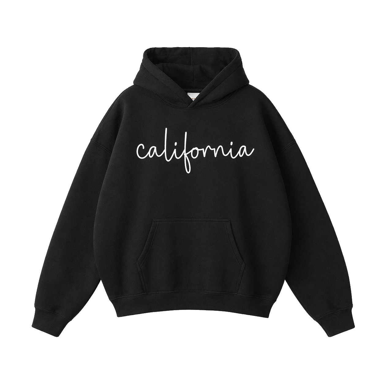 Collection 3 California Oversize Fleeced Hoodie - Black front