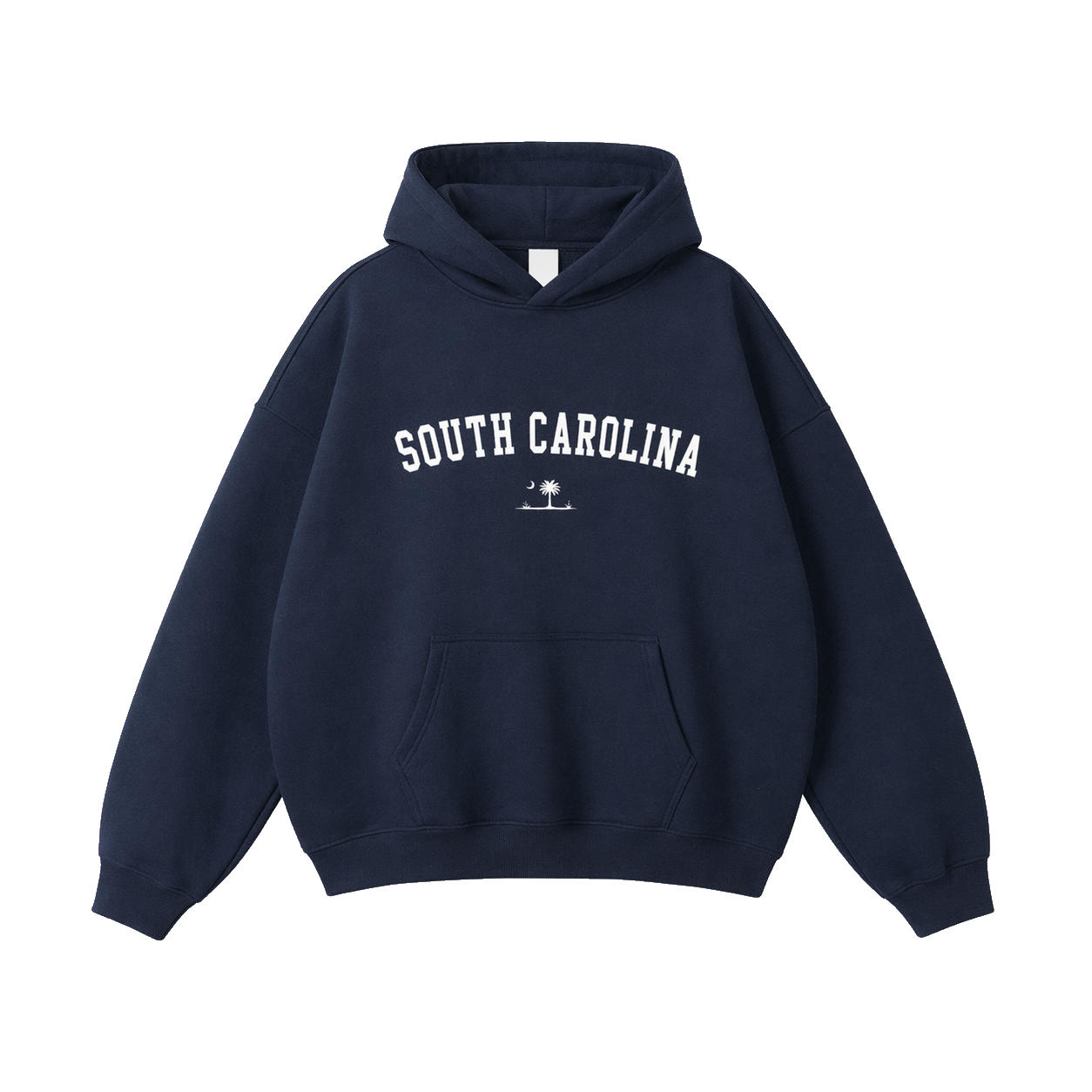 Collection 9 South Carolina Oversize Fleeced Hoodie - Navy Blue front