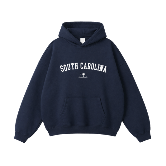 Collection 9 South Carolina Oversize Fleeced Hoodie - Navy Blue front