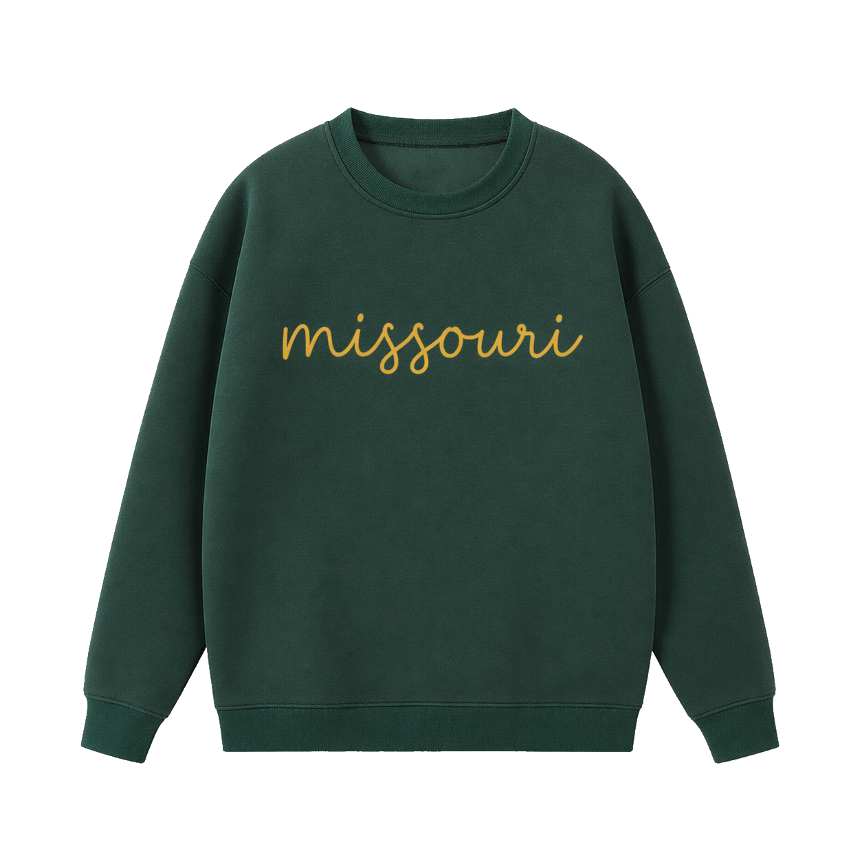Collection 3 Missouri Essential Heavyweight Crewneck Sweatshirt - Dark Green front