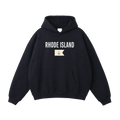 Collection 7 Rhode Island Oversize Fleeced Hoodie - Black front