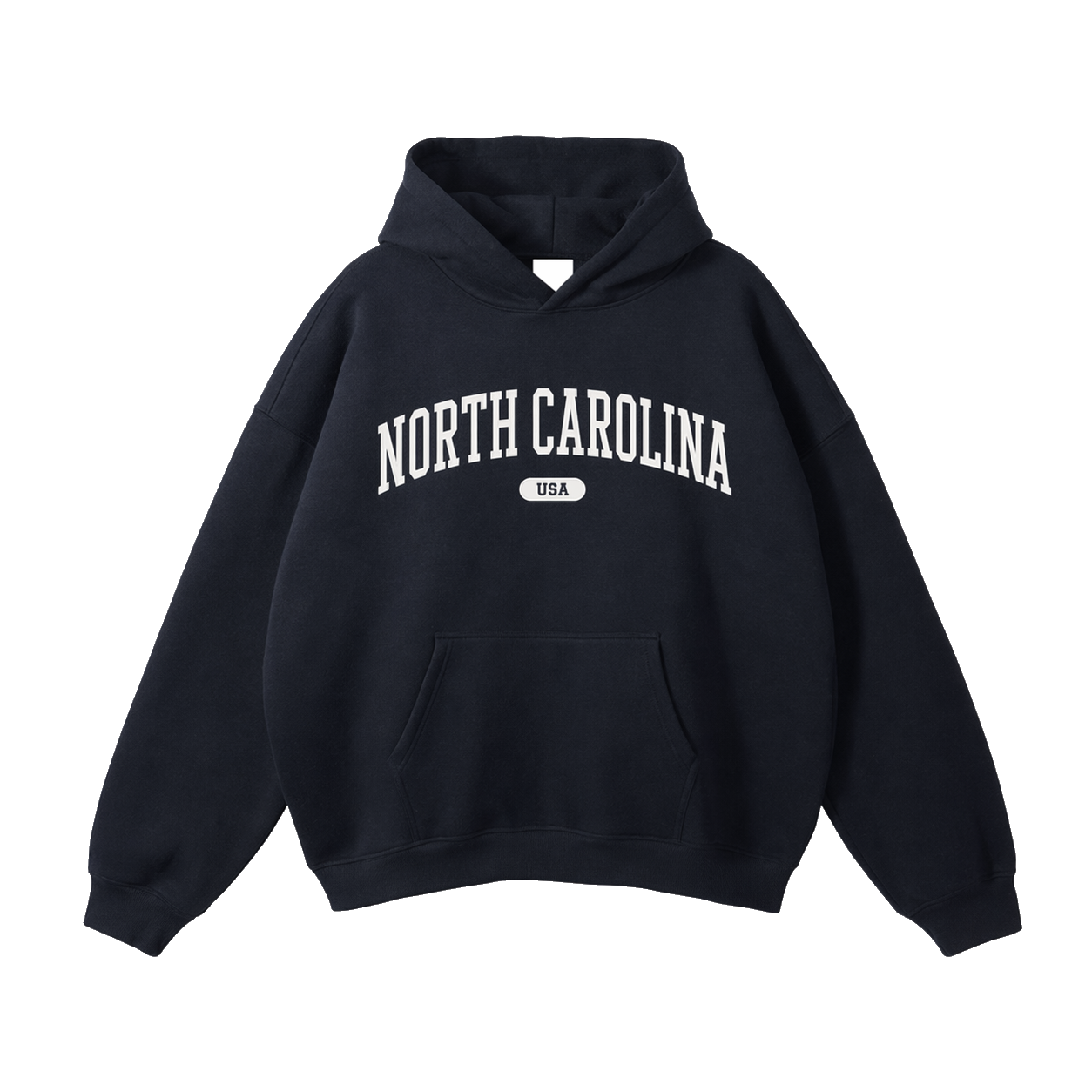 Collection 4 North Carolina Oversize Fleeced Hoodie - Black front