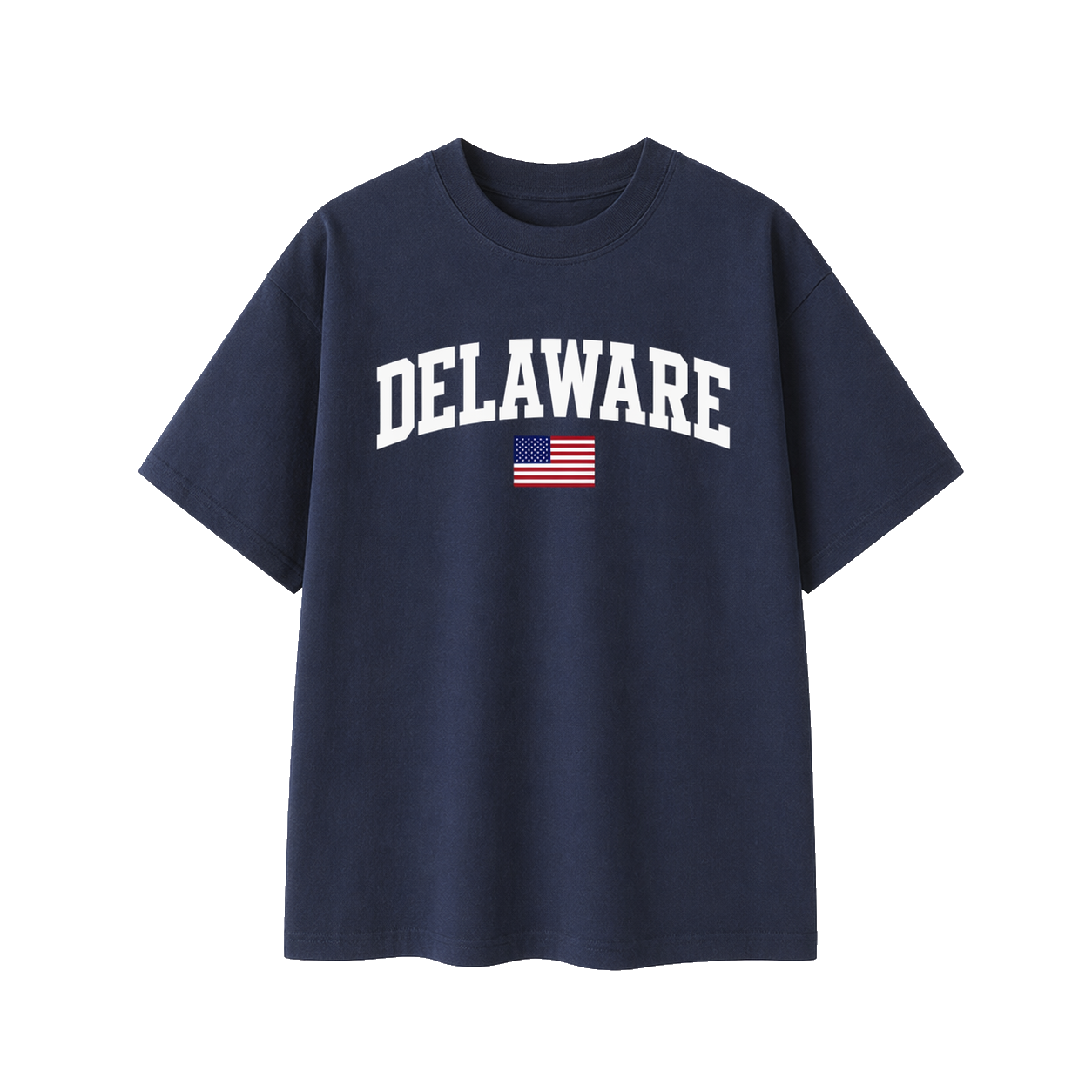Collection 2 Delaware Essential Cotton T-Shirt - Navy Blue front
