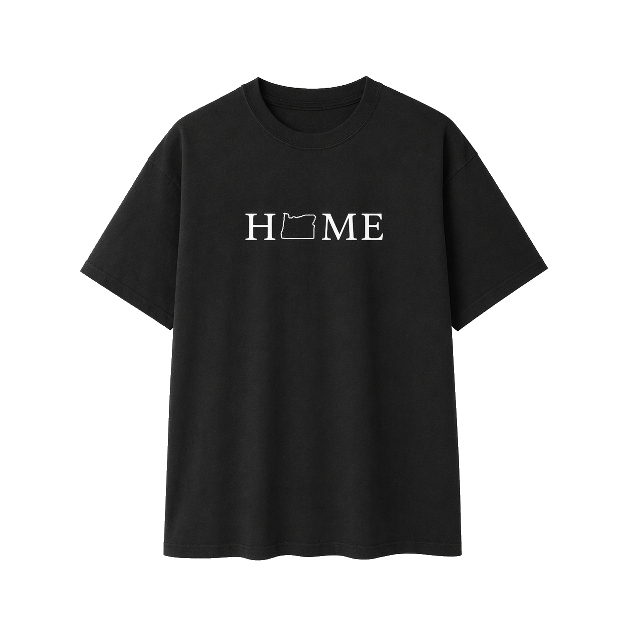 Collection 5 Oregon Essential Cotton T-Shirt - Black front