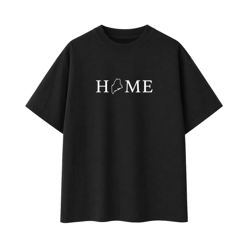 Collection 5 Maine Essential Cotton T-Shirt - Black front