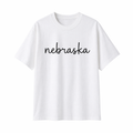 Collection 3 Nebraska Essential Cotton T-Shirt - White front