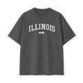 Collection 4 Illinois Essential Cotton T-Shirt - Dark Gray front
