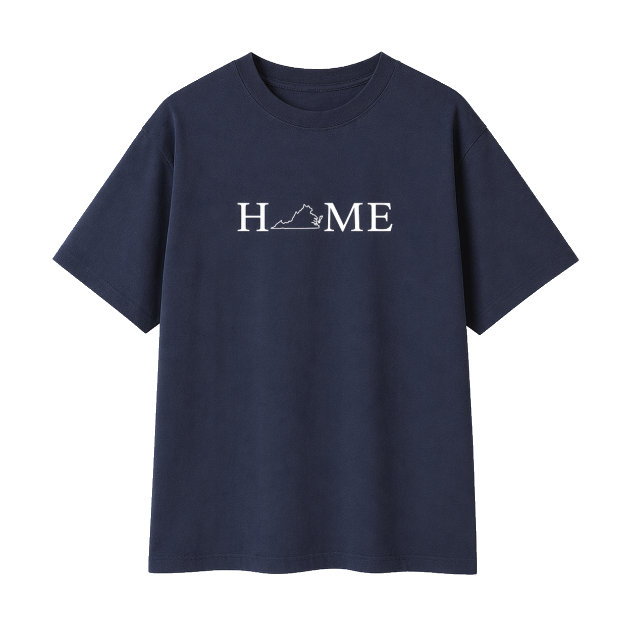 Collection 5 Virginia Essential Cotton T-Shirt - Navy Blue front