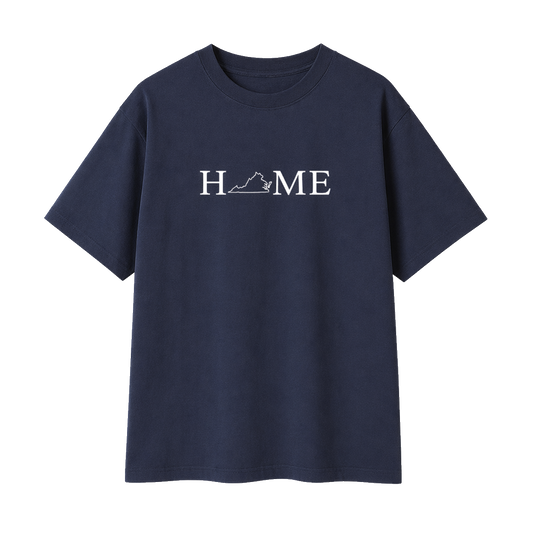Collection 5 Virginia Essential Cotton T-Shirt - Navy Blue front