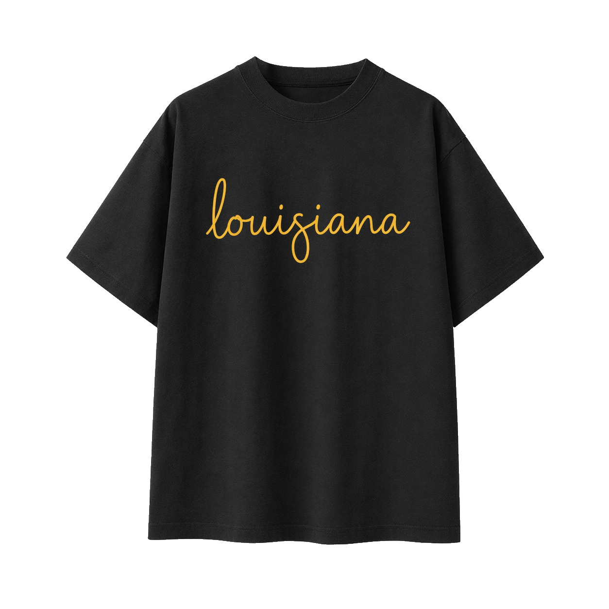 Collection 3 Louisiana Essential Cotton T-Shirt - Black front