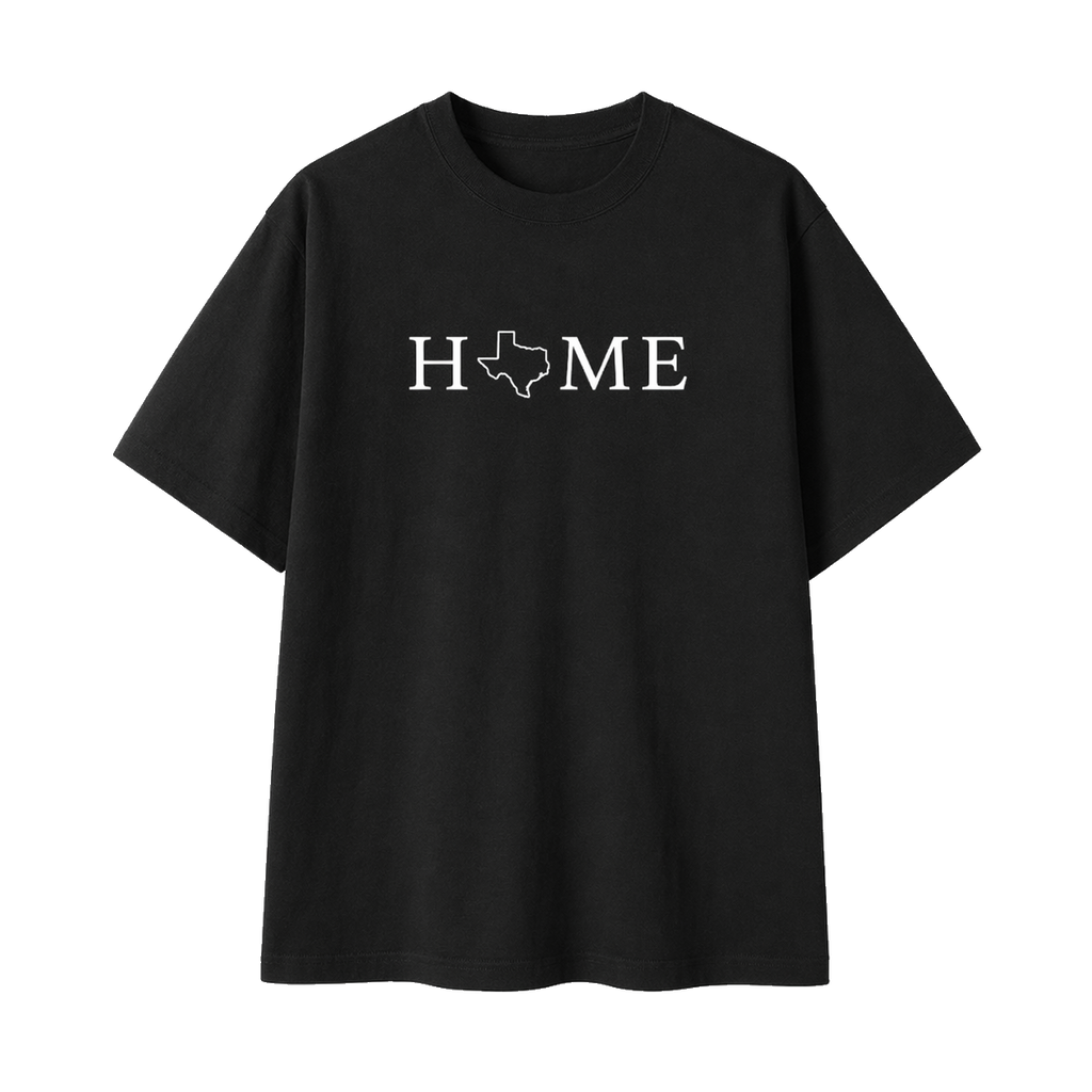 Collection 5 Texas Essential Cotton T-Shirt - Black front
