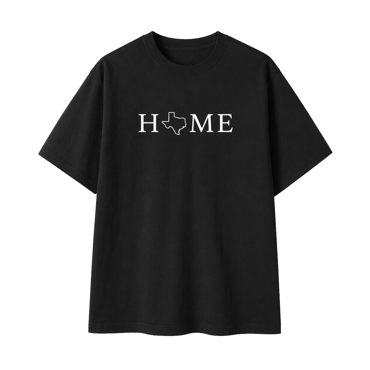 Collection 5 Texas Essential Cotton T-Shirt - Black front