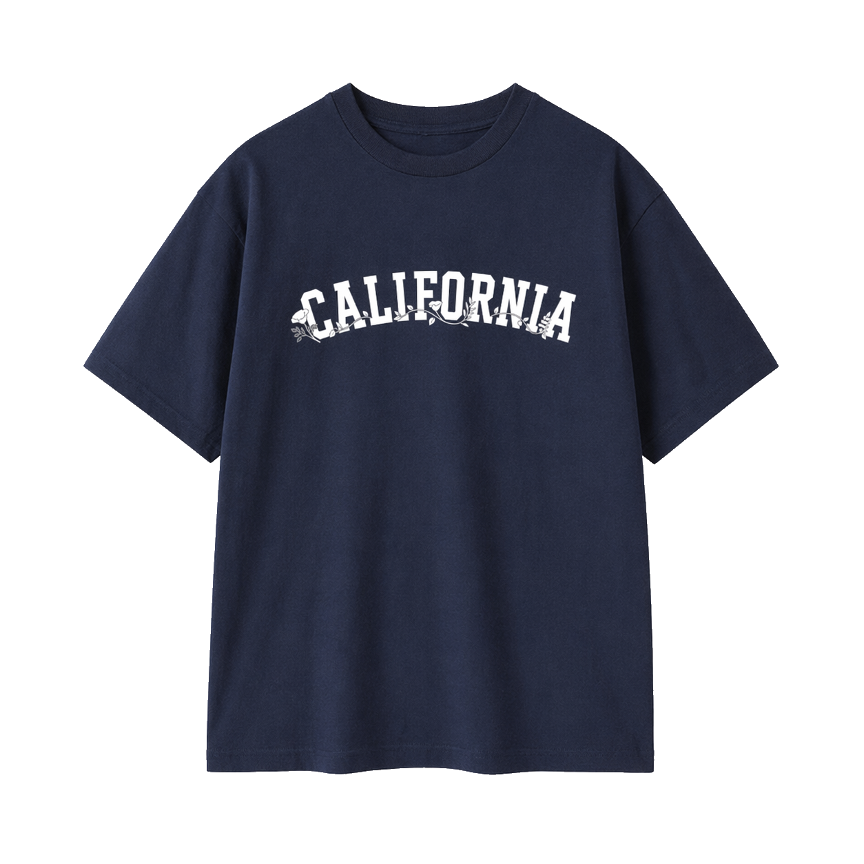 Collection 10 California Essential Cotton T-Shirt - Navy Blue front