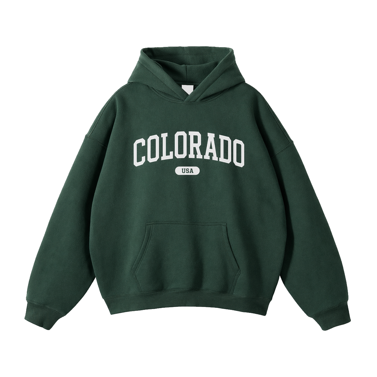 Collection 4 Colorado Oversize Fleeced Hoodie - Eden Green front