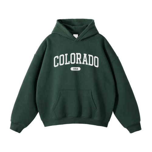 Collection 4 Colorado Oversize Fleeced Hoodie - Eden Green front