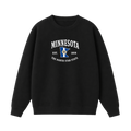 Collection 8 Minnesota Essential Heavyweight Crewneck Sweatshirt - Black front