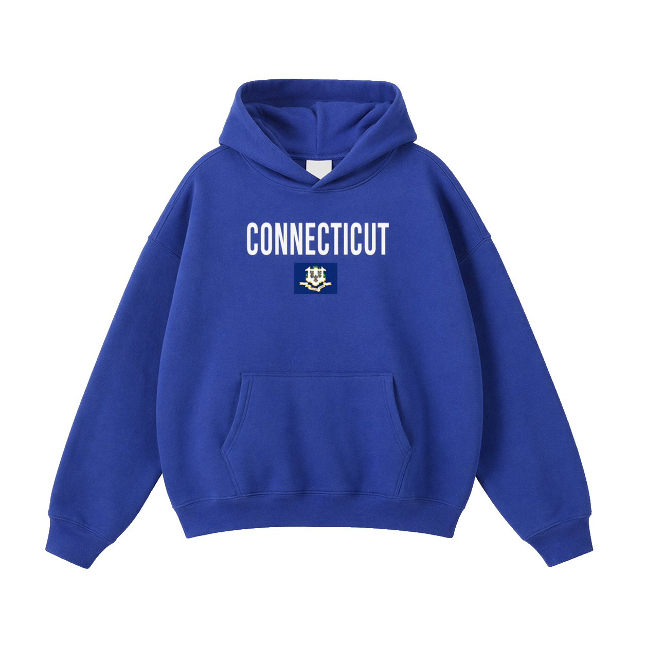 Collection 7 Connecticut Oversize Fleeced Hoodie - Klein Blue front