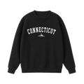 Collection 9 Connecticut Essential Heavyweight Crewneck Sweatshirt - Black front
