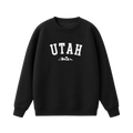 Collection 9 Utah Essential Heavyweight Crewneck Sweatshirt - Black front