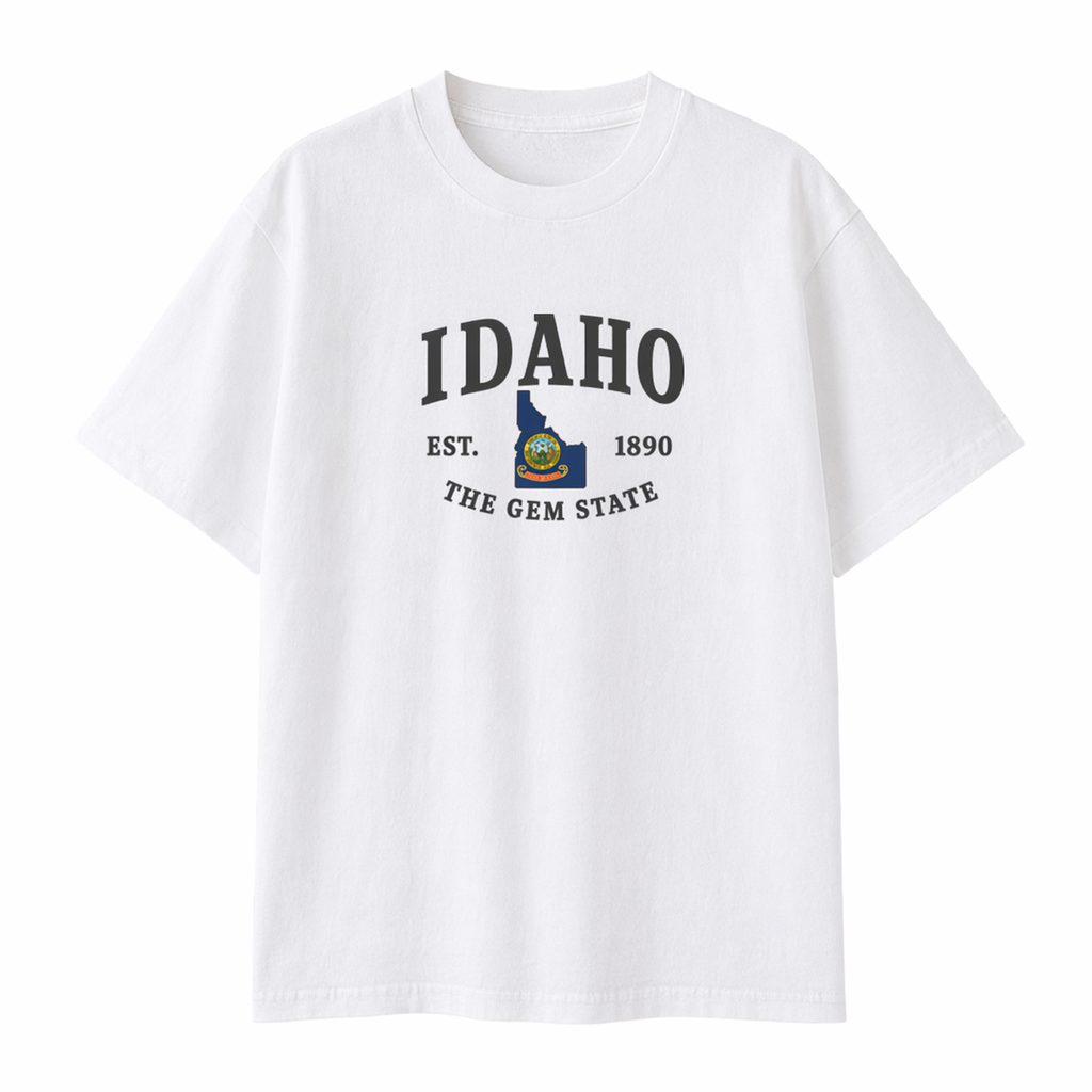 Collection 8 Idaho Essential Cotton T-Shirt - White front