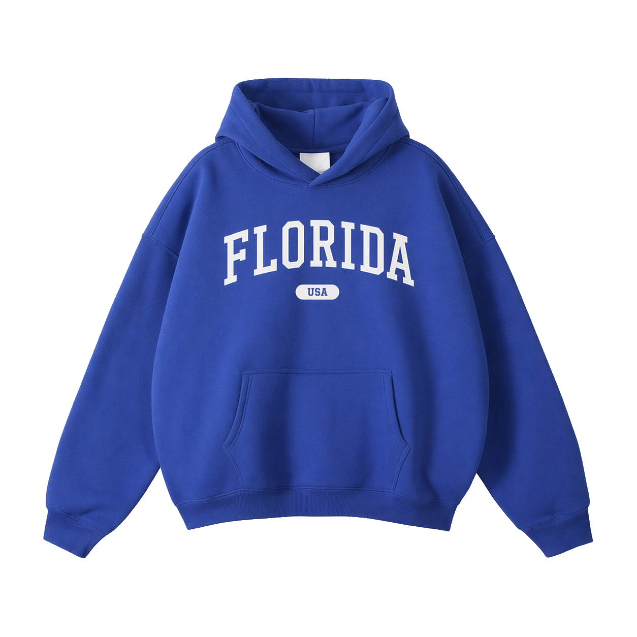 Collection 4 Florida Oversize Fleeced Hoodie - Klein Blue front