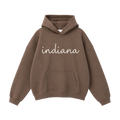 Collection 3 Indiana Oversize Fleeced Hoodie - Brown front
