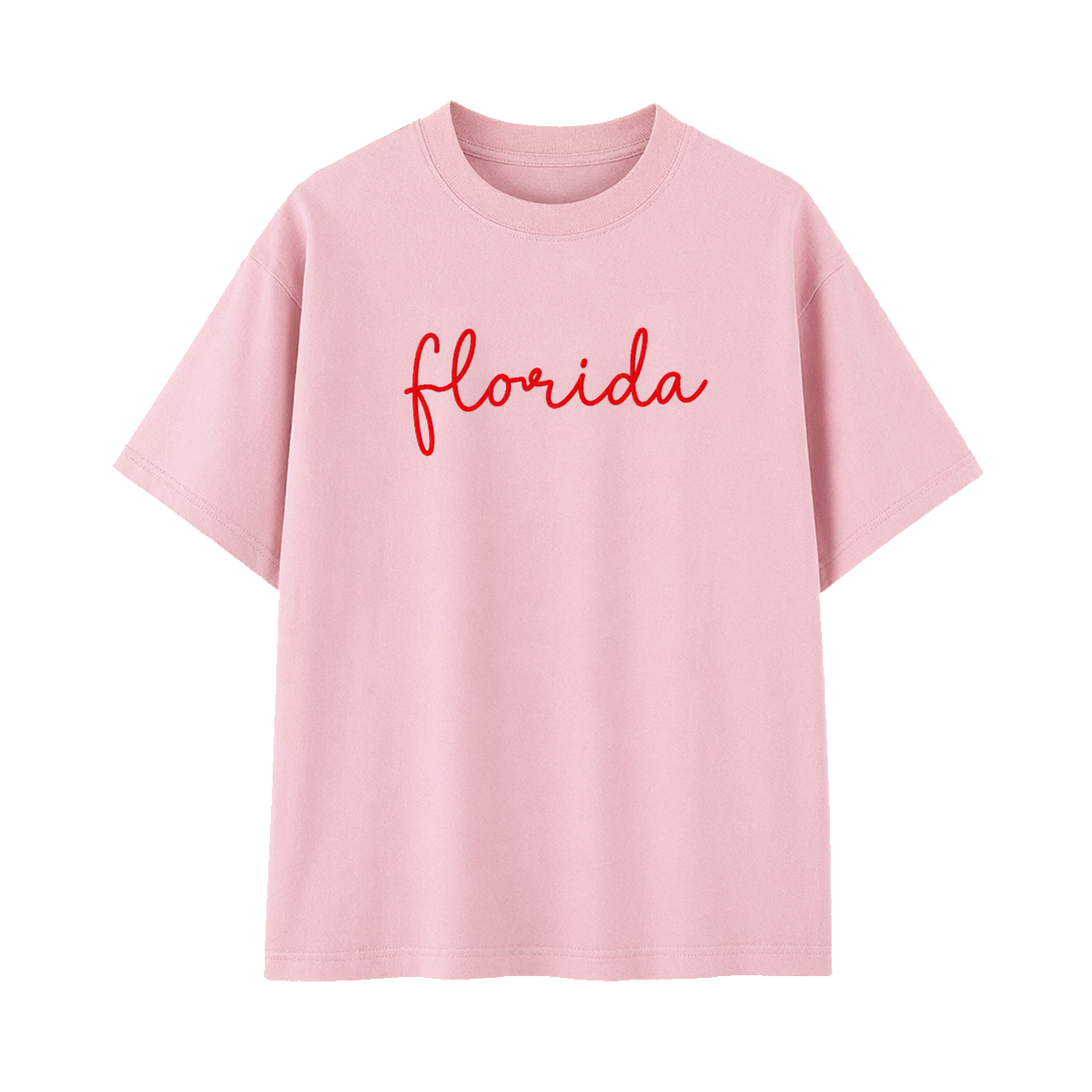 Collection 3 Florida Essential Cotton T-Shirt - Pink front